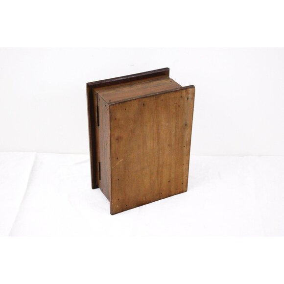 Vintage wooden coin bank, household budget box, alternative saving bank, piggy - Picture 7 of 7